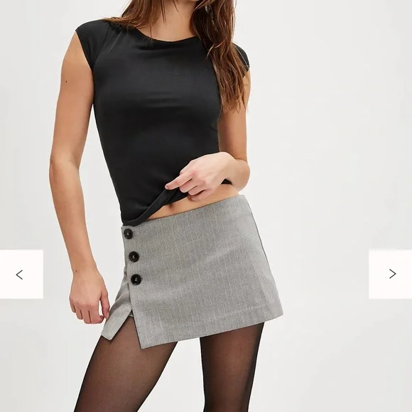 Free People Open Back with Tie Baby Tee - Picture 2 of 6